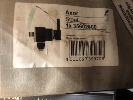 Однорычажный смеситель для душа AXOR Hansgrohe Axor Steel 35602800  (ПОКРЫТИЕ не. . фото 4
