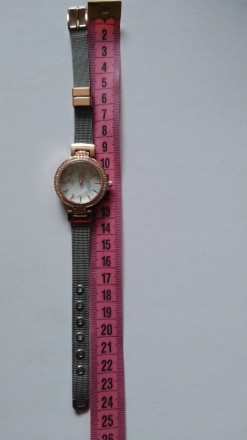 Новий жіночий кварцовий годинник NY&C. Корпус має колір рожевого золота, сіт. . фото 5