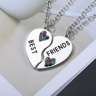 Парні кулони друзів Best Friends. Підвіски для найкращих друзів. Подвійні кулони. . фото 7