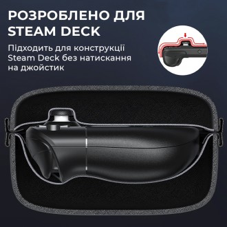 Чехол-сумка JSAUX для Steam Deck серого цвета - это идеальный аксессуар для всех. . фото 6