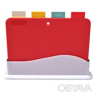 Набор разделочных досок на подставке 4 шт.