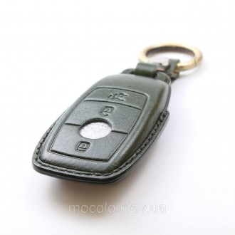 
Чохол з натуральної шкіри для ключа Mercedes Benz C-KLASSE (W205) 2013 - GLA-KL. . фото 3