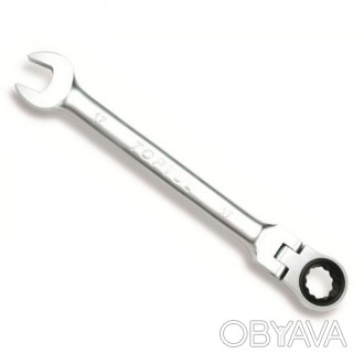 Ключ рожково-накидной трещоточный с шарниром TOPTUL 11мм AOAH1111. . фото 1