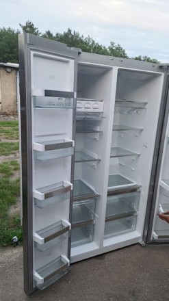 Холодильник Siemens Side by side. Система сухої заморозки. LED  дисплей. Повніст. . фото 4