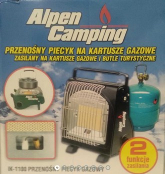 Туристичний газовий обігрівач Alpen Camping IK-1100

Туристична піч потужністю. . фото 2