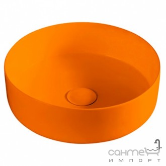 Круглая раковина на столешницу Volle 13-40-455Orange оранжевая. Одесса. фото 1 Круглая раковина на столешницу Volle 13-40-455Orange оранжевая. Одесса. фото 1