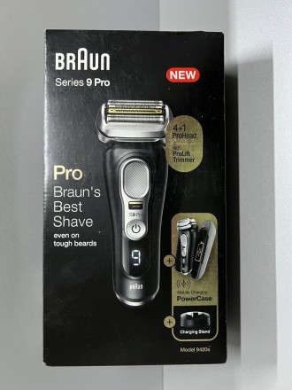 
Электробритва Braun Series 9 Pro 9420s с зарядной станцией и футляром PowerCase. . фото 4