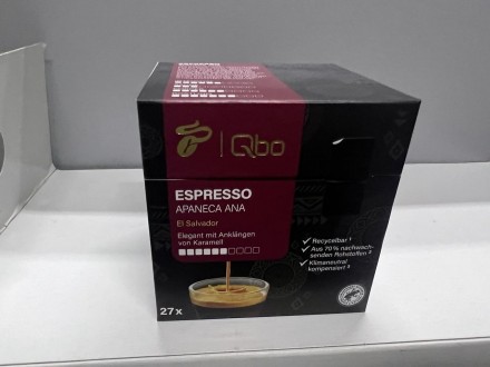 
Tchibo Qbo Espresso Apaneca Ana Кофе в капсулах, 27 штук
Элегантный с нотками к. . фото 4