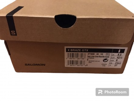 Чоловічі кросівки Salomon X BRAZE GTX Magnet/Bk - це універсальні кросівки для п. . фото 4
