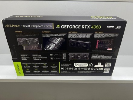 
Asus GeForce RTX 4060 ProArt OC RTX4060-O8G Видеокарта НОВАЯ!!!
Видеокарта с 8G. . фото 4