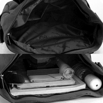 
	Женская сумка Confident WT1-552A пошита из прочной черной ткани, с влагоотталк. . фото 4
