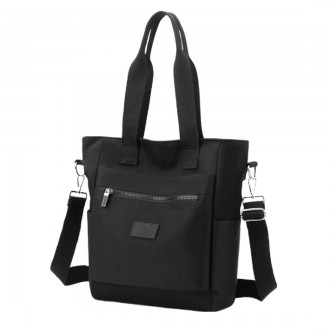 
	Женская сумка Confident WT1-552A пошита из прочной черной ткани, с влагоотталк. . фото 5