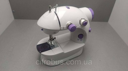 Швейная мини машинка портативная Mini Sewing Machine SM-202A 4 в 1 с педалью и а. . фото 6