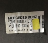 Бу обшивка багажника левая Mercedes W168, A1686901325, нижняя.. . фото 3