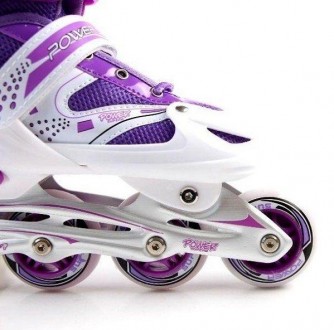 Детские роликовые коньки Super Power PU Violet Фиолетовый (размер 29-33)
Набор д. . фото 5