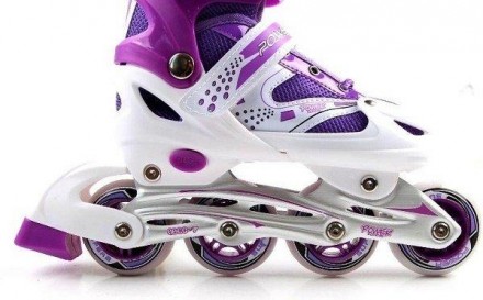 Детские роликовые коньки Super Power PU Violet Фиолетовый (размер 29-33)
Набор д. . фото 4