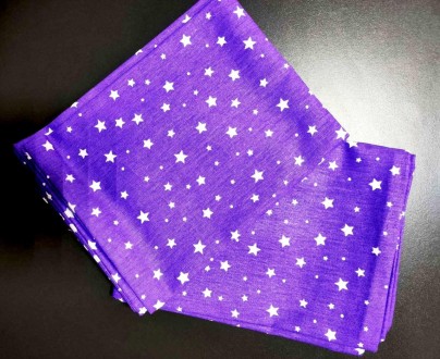 Простыня односпальная 150*220 см бязь
Яркий принт - фиолетовые звёзды.
. . фото 3