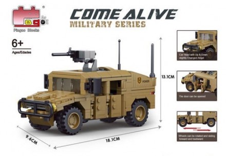Конструктор Come Alive 40017 Hummer на 318 деталей
Подробная модель военного Хам. . фото 2