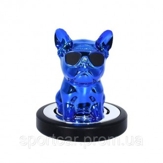 Ароматизатор в машину Bulldog с качающейся головой синиго цвета (стильный аромат. . фото 2