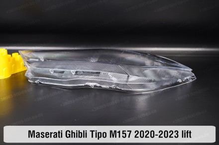 Скло на фару Maserati Ghibli Tipo M157 (2020-2024) III покоління рестайлінг ліве. . фото 5
