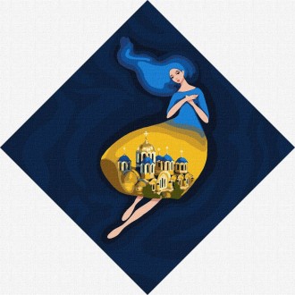 Картина по номерам "Берегиня Владимирская" Идейка KHO4913 30х30 см. Київ. фото 1 Картина по номерам "Берегиня Владимирская" Идейка KHO4913 30х30 см. Київ. фото 1