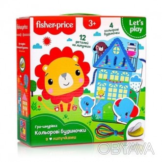 Настольная детская игра “Цветные домики” от производителя Vladi Toys. . фото 1
