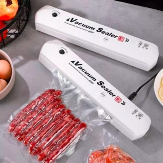 Вакууматор Vacuum Sealer вакуумный упаковщик для продуктов Белый
– лучшее . . фото 3