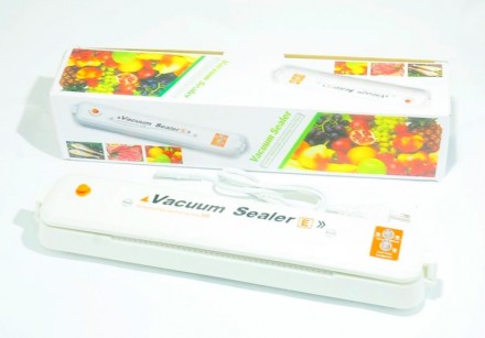 Вакууматор Vacuum Sealer вакуумный упаковщик для продуктов Белый
– лучшее . . фото 5