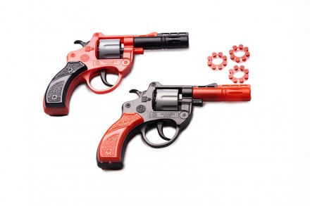 Револьвер работает с пистонами с восемью звуковыми выстрелами, длина — 13 . . фото 4