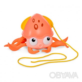 Детские игрушки осьминогов, которые могут плавать и ползать на поводке, милые, м. . фото 1