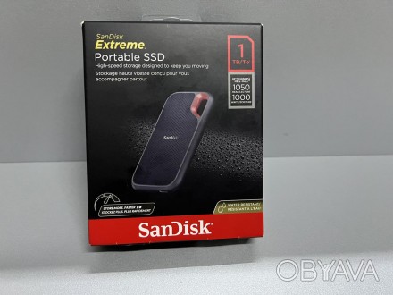 
SanDisk Extreme Portable V2 1 TB (SDSSDE61-1T00-G30) SSD накопичувач НОВЫЙ!!!
П. . фото 1