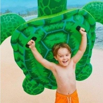 Детский надувной плотик Черепаха модели 57524 – прекрасное развлечение для. . фото 5