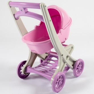 Пластиковая коляска для кукол Doloni Toys 0121/04 – устойчивая и стильная
. . фото 3