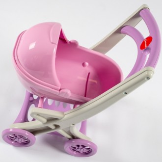 Пластиковая коляска для кукол Doloni Toys 0121/04 – устойчивая и стильная
. . фото 6