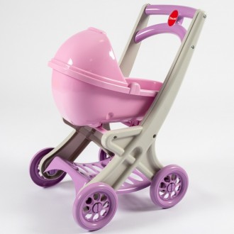 Пластиковая коляска для кукол Doloni Toys 0121/04 – устойчивая и стильная
. . фото 2