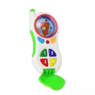 Детская музыкальная игрушка телефон. Оснащена звуковыми и световыми эффектами - . . фото 4