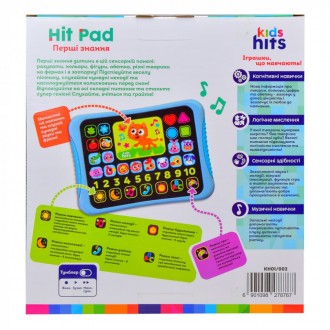 Уникальный интерактивный планшет Hit Pad "Перші знання" от бренда "Kids Hits" - . . фото 7