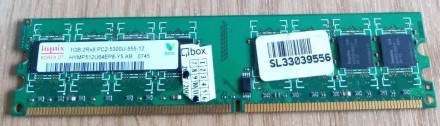 Оперативная память Hynix 1GB 2Rx8 PC2-5300S-555-12 DDR 2Б/у. Продается в таком в. . фото 2