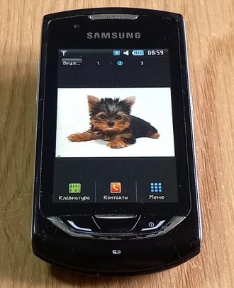 Мобильный телефон Samsung GT-S5620.Б/у, рабочий, но запрашивает пароль sim-карты. . фото 2