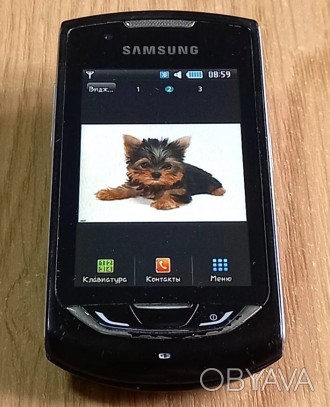 Мобильный телефон Samsung GT-S5620.Б/у, рабочий, но запрашивает пароль sim-карты. . фото 1