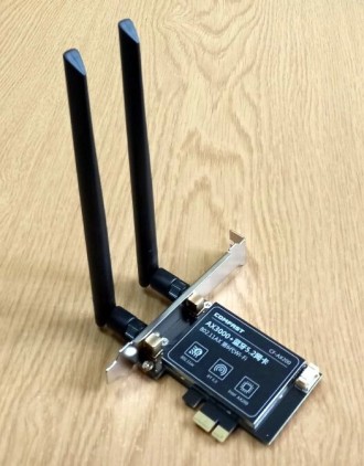 Сетевая карта Wi-Fi 6 двухчастотная 2.4/5.8 ГГц игровая COMFAST AX200 PRO PCI-E . . фото 3