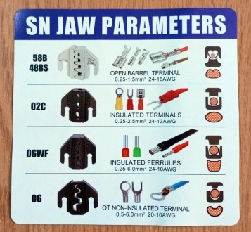 Пресс-клещи кримпер с набором матриц (5 шт. дополнительно) для обжима коннекторо. . фото 7