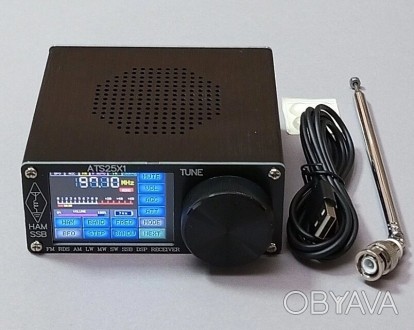 Стерео радиоприемник ATS25х1 FM LW (MW SW) SSB, 2,4" сенсорный ЖК-дисплей, антен. . фото 1