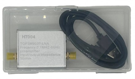 Усилитель LNA 0.1 МГц-6 ГГц 20 дБ HT004 с возможностью встраивать аккумулятор пи. . фото 3