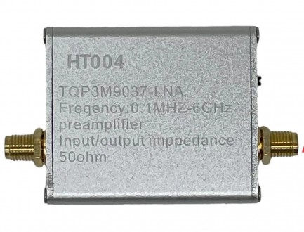 Усилитель LNA 0.1 МГц-6 ГГц 20 дБ HT004 с возможностью встраивать аккумулятор пи. . фото 2