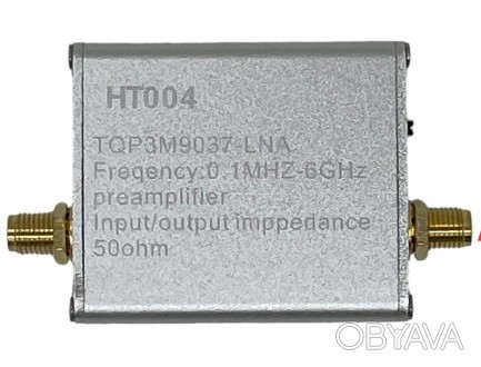 Усилитель LNA 0.1 МГц-6 ГГц 20 дБ HT004 с возможностью встраивать аккумулятор пи. . фото 1