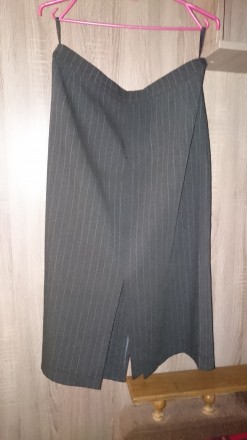 Юбка Van Gils женская прямая классическая. Размер 54 - 56, цвет тёмно - серый в . . фото 7