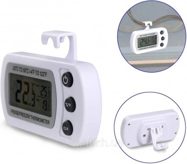 Термометр для холодильника DTH94 градусник для морозильника гачок з магнітом
Опи. . фото 4