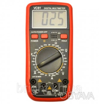 Мультиметр (тестер) VC61 цифровой