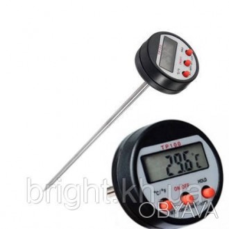 Цифровой термометр TP100 используется при приготовлении пищи и для измерения тем. . фото 1
